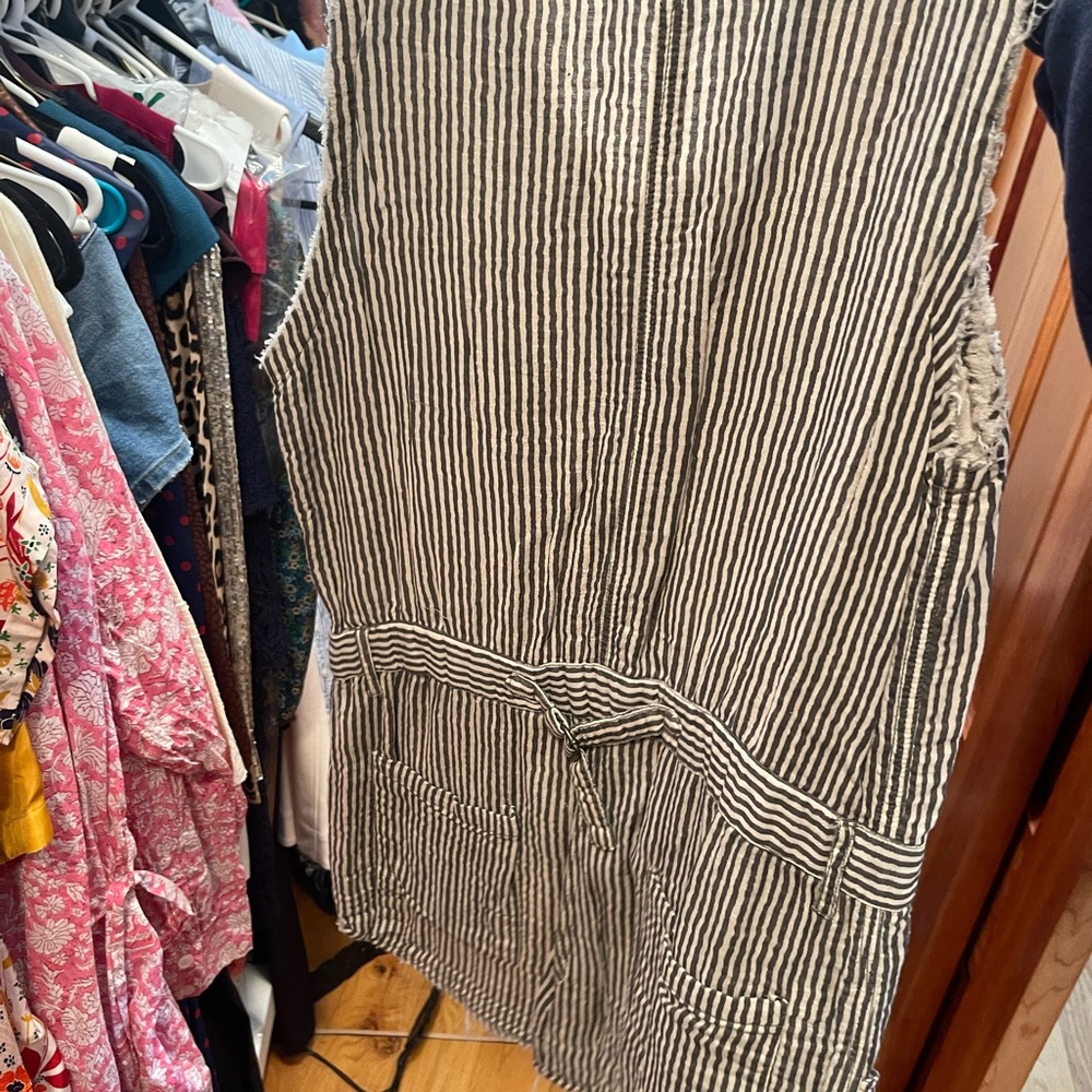 Free people pinstripe romper